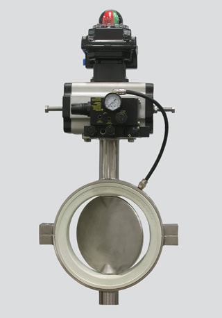 Purpose: Outlet Valve Handling Food Grade Titanium Dioxide