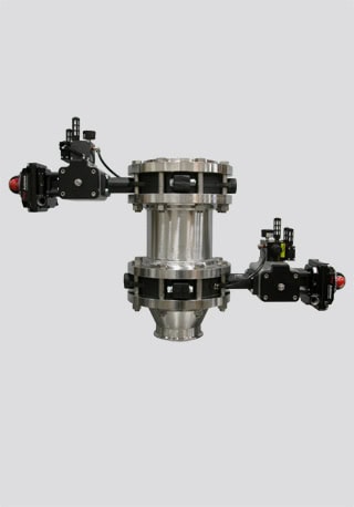 Purpose: Double Dump Valve Assembly with Ferrule Connection for Spray Dryer Inlet Handling Natural Organic Food Powders
