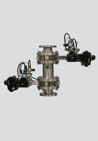 Purpose: Double Dump Valve Assembly Unloading Sodium Borate/Boric Acid from an Evaporator/Dryer